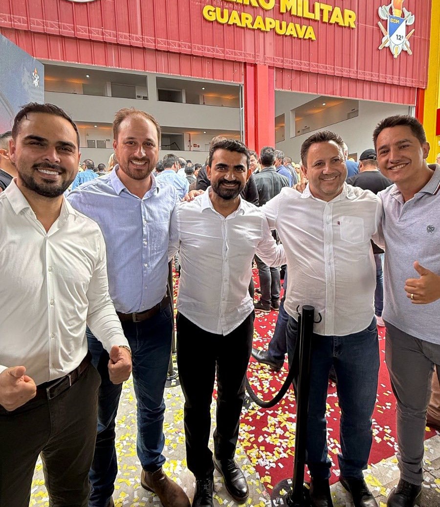 Prefeito Jaison Mendes participa da inauguração do Corpo de Bombeiros em Guarapuava