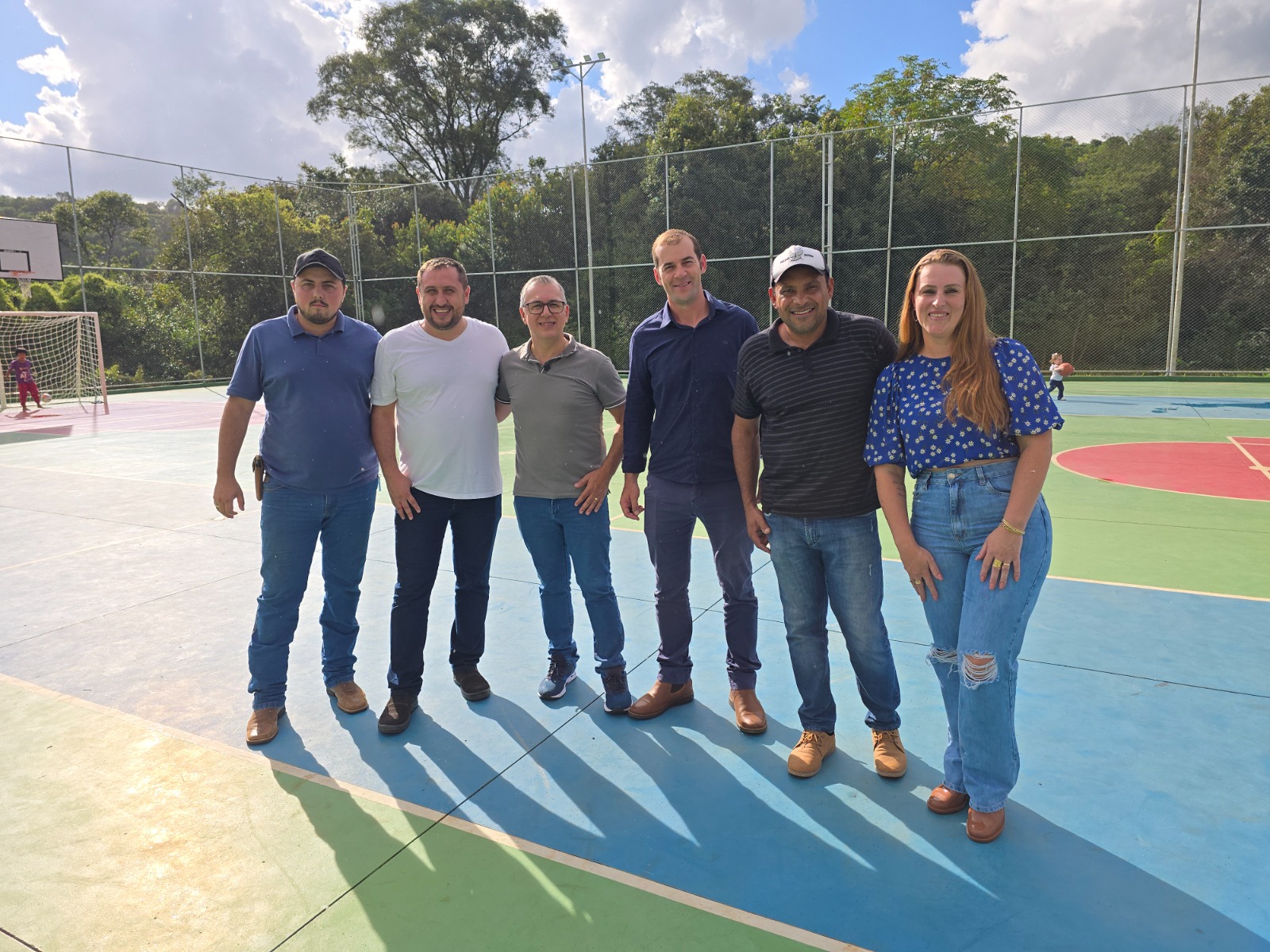 Nova Laranjeiras inaugura quadra poliesportiva na Aldeia Campo do Dia