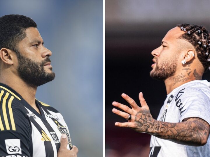 Duelo entre Atlético-MG e Santos no Campeonato Brasileiro