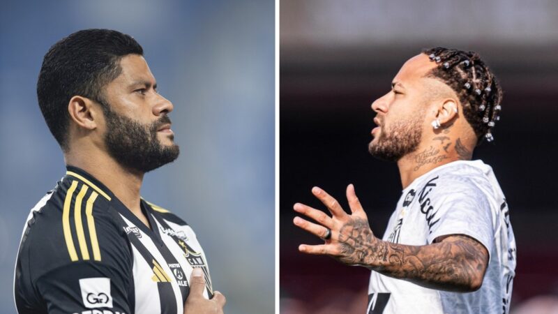 Duelo entre Atlético-MG e Santos no Campeonato Brasileiro