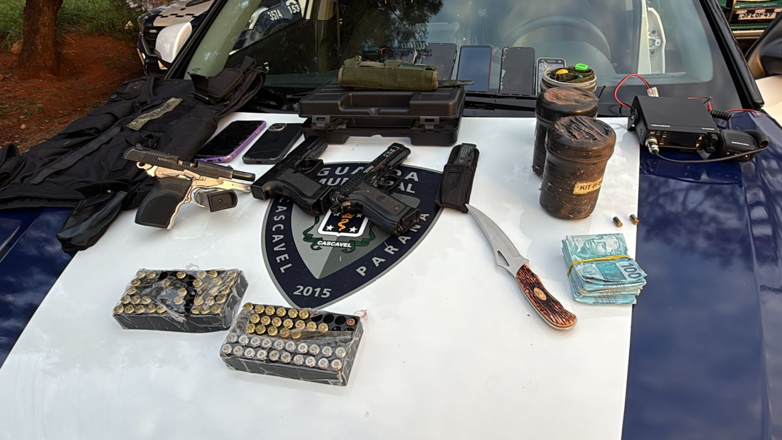 Tentativa de homicídio em Cascavel: homem é preso com armas e dinheiro falso