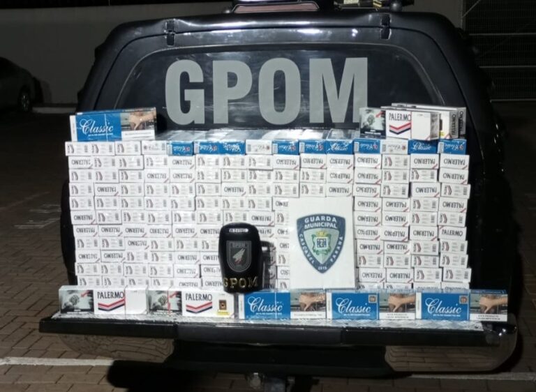 Guarda Municipal apreende 190 maços de cigarros contrabandeados