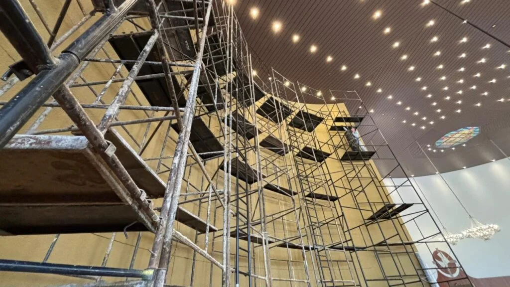 Pintura da Catedral Nossa Senhora de Belém avança em Guarapuava