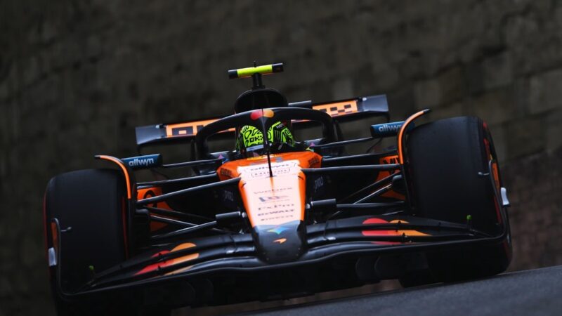 Norris lidera treino livre do GP do Azerbaijão