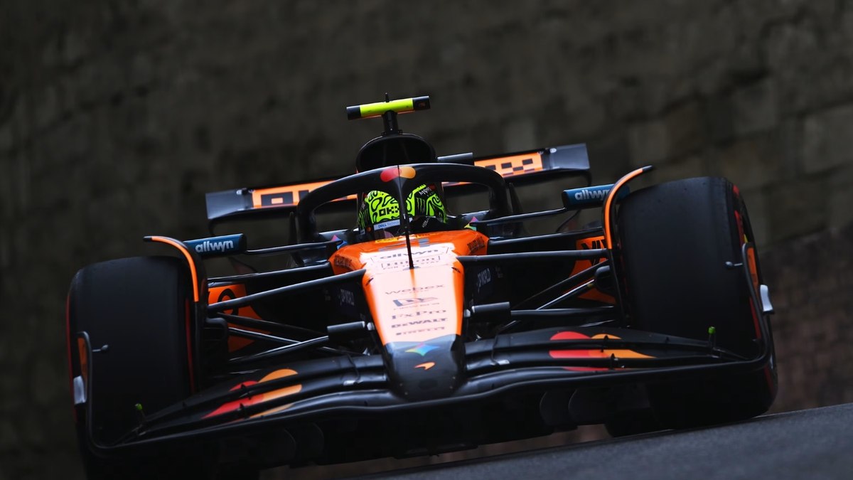 Norris lidera treino livre do GP do Azerbaijão