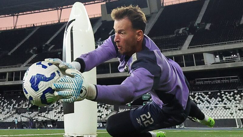 Goleiro Neto do Botafogo se lesionou e ficará fora por até 5 meses