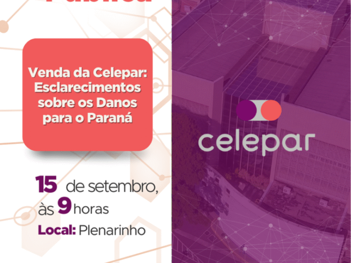 Audiência pública discute privatização da Celepar