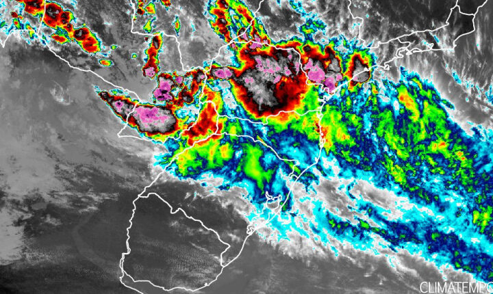 Ciclone extratropical causa chuvas intensas e ventos fortes no Brasil