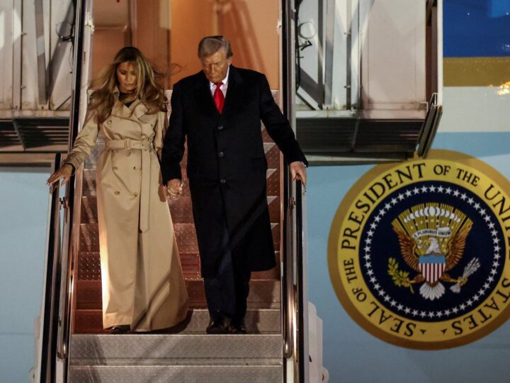 Donald Trump desembarca em Londres para visita de Estado