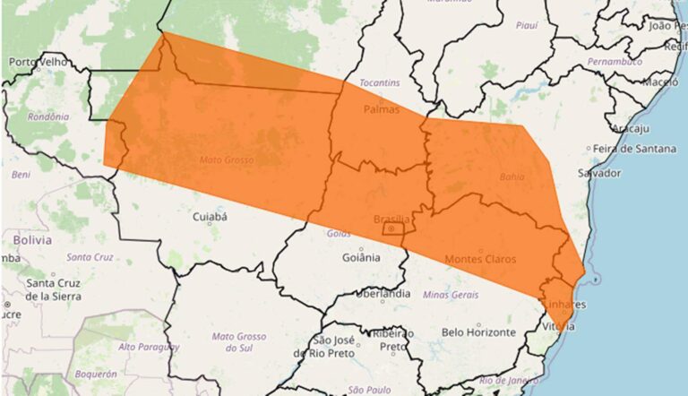 Ventos fortes e alertas para domingo em diversas regiões do Brasil