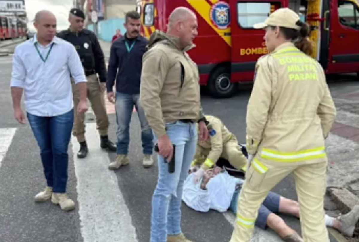 Ciclista atropelado é detido por secretário em Curitiba