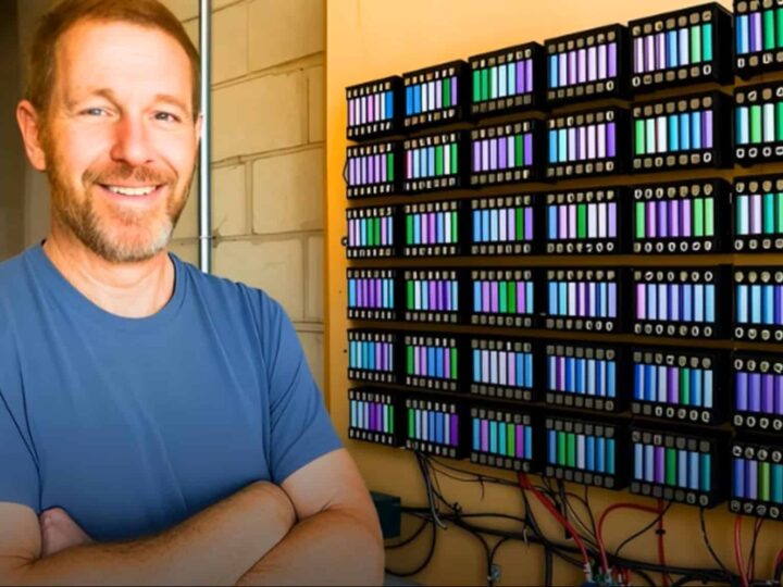 Sistema caseiro utiliza mil baterias recicladas para gerar energia