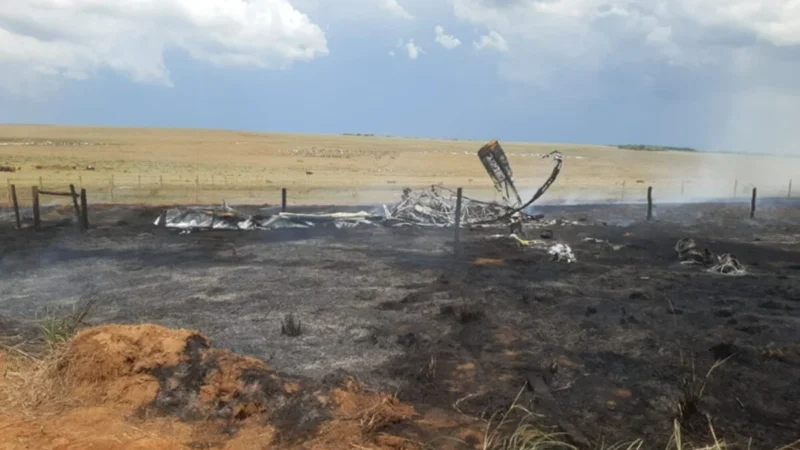 Piloto morre em queda de avião agrícola em Campo Novo do Parecis