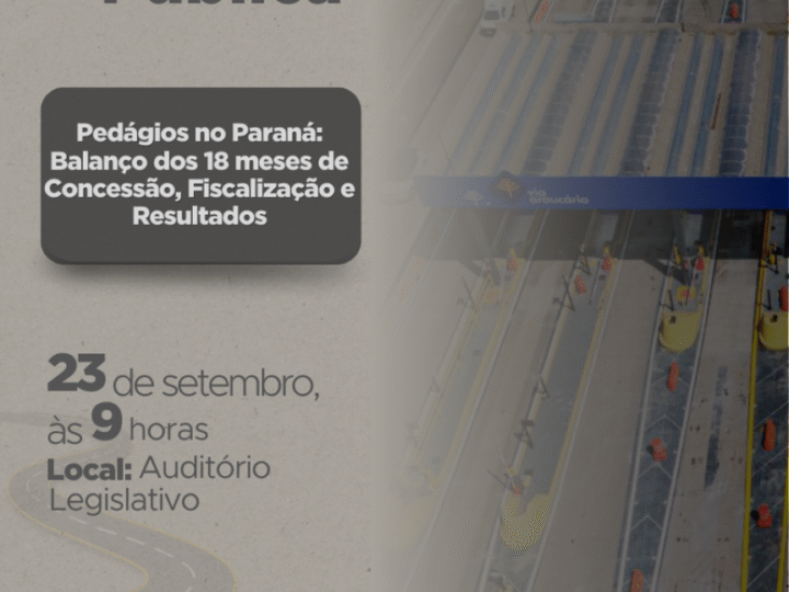 Resultados da fiscalização do pedágio no Paraná