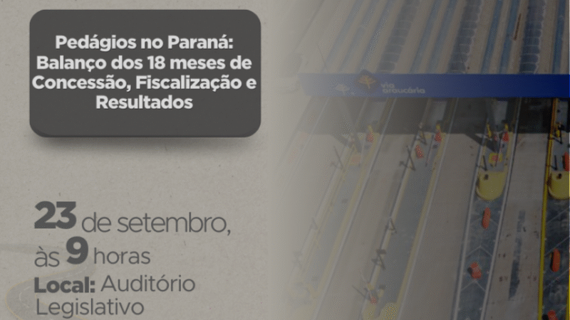 Resultados da fiscalização do pedágio no Paraná
