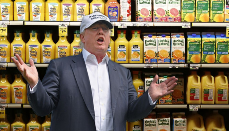 Suco de laranja brasileiro isento de sobretaxa nos EUA