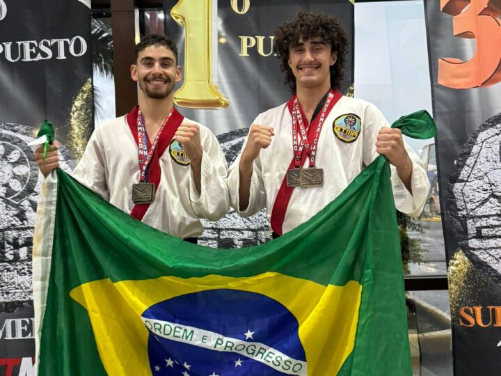 Irmãos paranaenses voltam da Argentina com títulos sul-americanos no Taekwondo