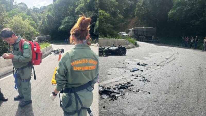 Tragédia na Rodovia: Jovem Motociclista Perde a Vida Diante dos Pais no Paraná