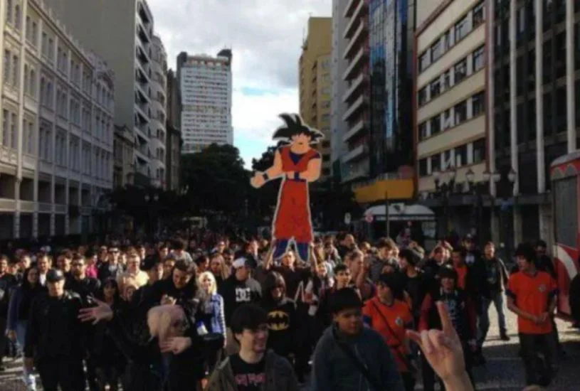 Curitiba se Transforma em Palco de Dragon Ball com a Marcha para Goku