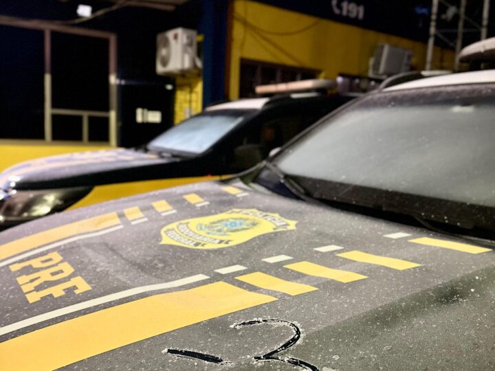 Onda de Frio Extrema Não Detém PRF em Guarapuava: Viatura Congela, Vigilância Permanece