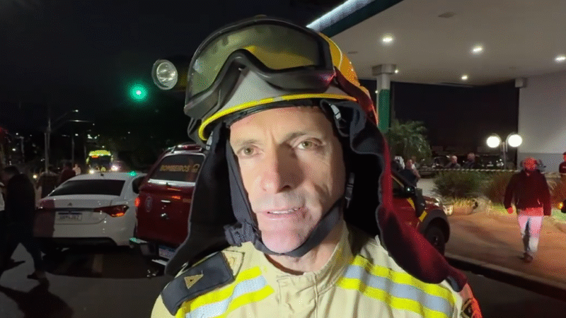 Subtenente do Corpo de Bombeiros comenta acidente com múltiplos veículos em Cascavel