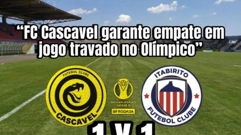 FC Cascavel empata com Itabirito