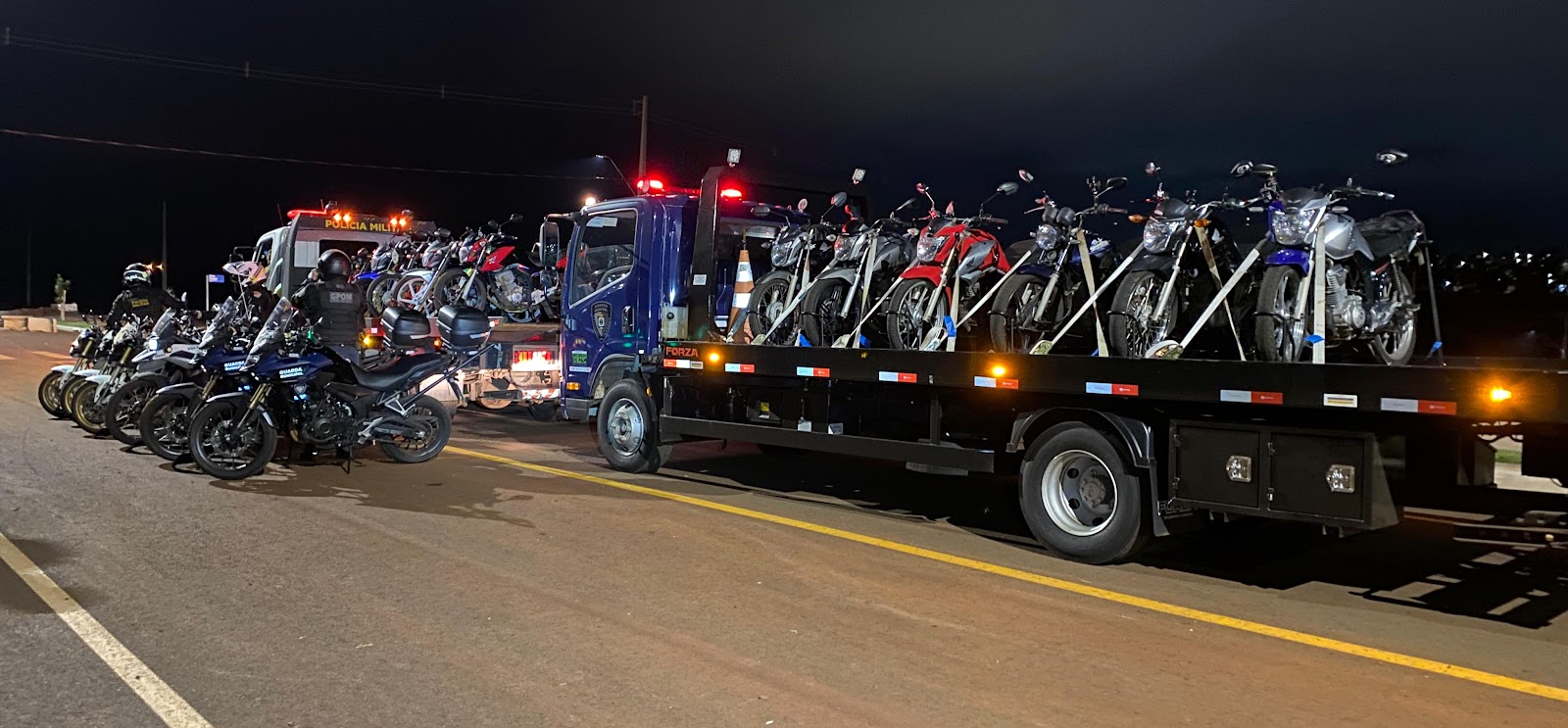 Operação da GOTran apreende 14 motocicletas em Cascavel
