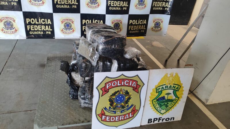 PF e BPFRON realizam prisão de homem com 47kg de maconha artesanal