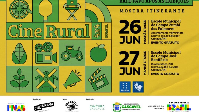 Cinema chega a escolas do campo de Cascavel