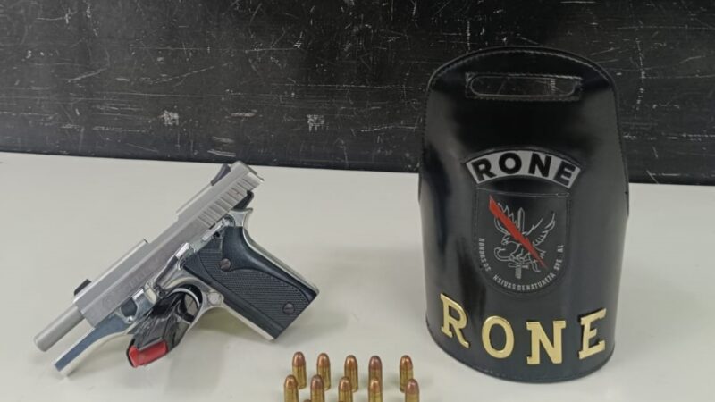 RONE apreende pistola durante operação no bairro Parolin
