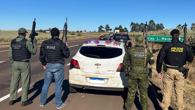 Operação conjunta apreende 8 kg de cocaína e crack após monitoramento de veículos suspeitos
