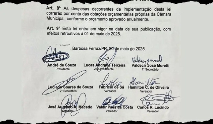 Vereadores de Barbosa Ferraz criam vale marmita para eles
