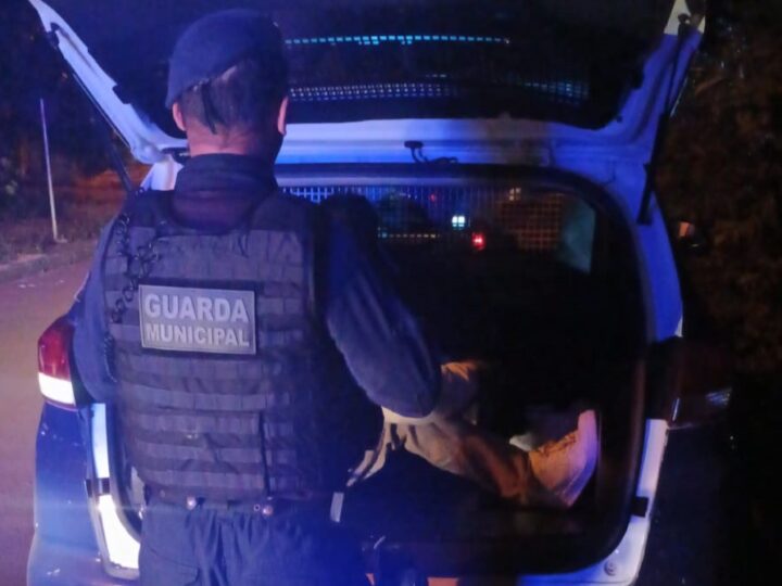 Guarda Municipal detém jovem por violência doméstica e apreende arma com cunhado no bairro Cataratas