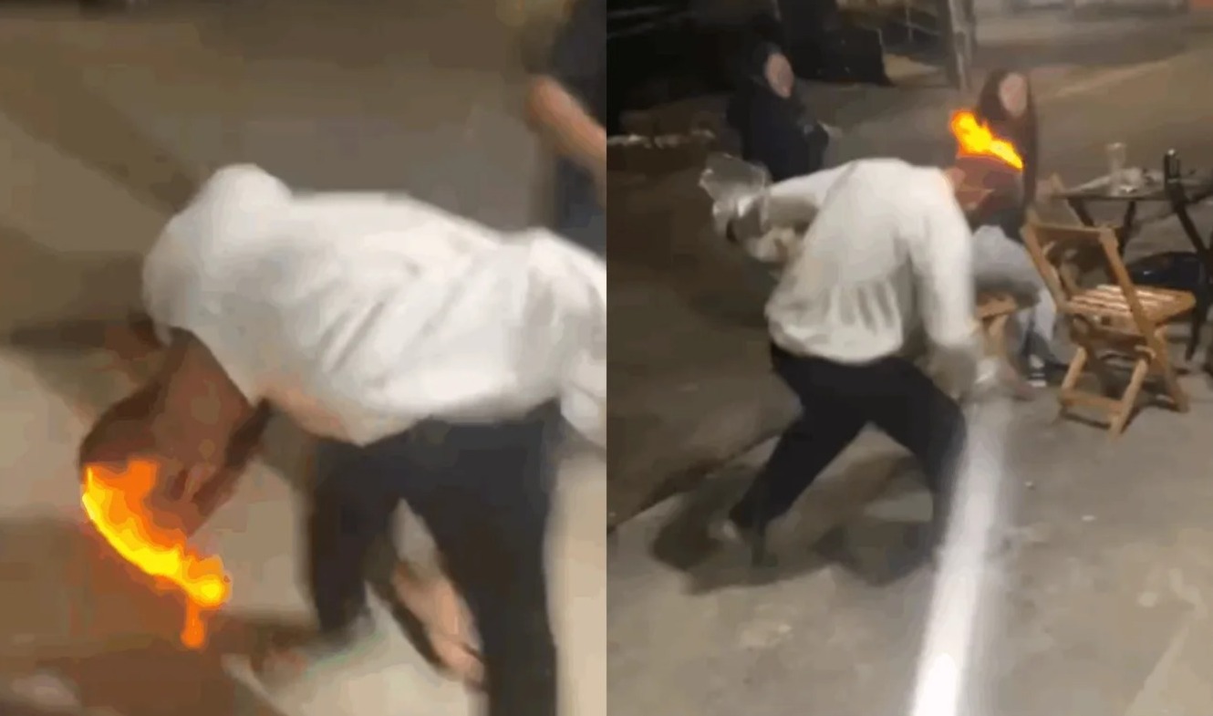 Jovens ateiam fogo na cabeça de homem bêbado, em Curitiba