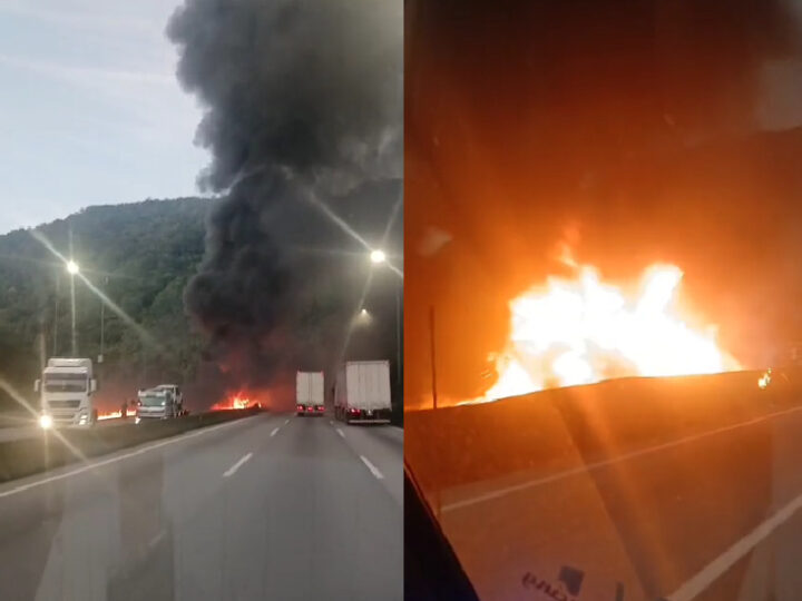 Tragédia na BR-376: Caminhão em Chamas Interdita Rodovia e Causa Morte