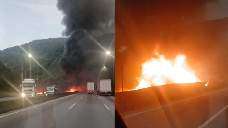 Tragédia na BR-376: Caminhão em Chamas Interdita Rodovia e Causa Morte