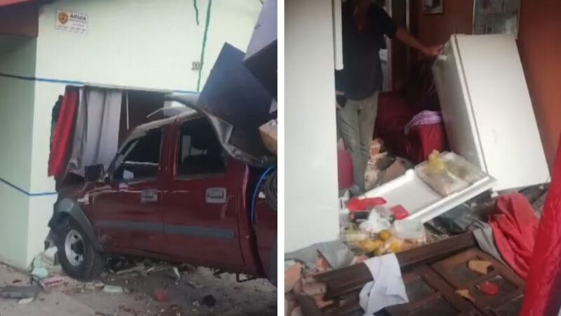 Caminhonete Sem Freio Causa Estrago em Irati: Desgovernada, Veículo Invade Residência