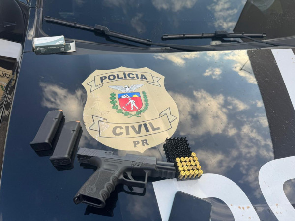 PCPR prende homem por homicídio e apreende arma de fogo de uso restrito em Campo Mourão