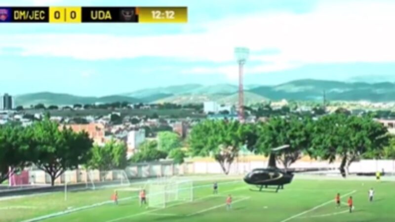 Helicóptero Interrompe Jogo do Brasileirão Feminino A3 em Pouso Inusitado na Bahia