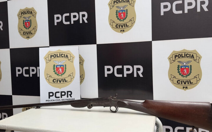 PCPR e PMPR prendem homem em flagrante por posse irregular de arma de fogo em Pérola