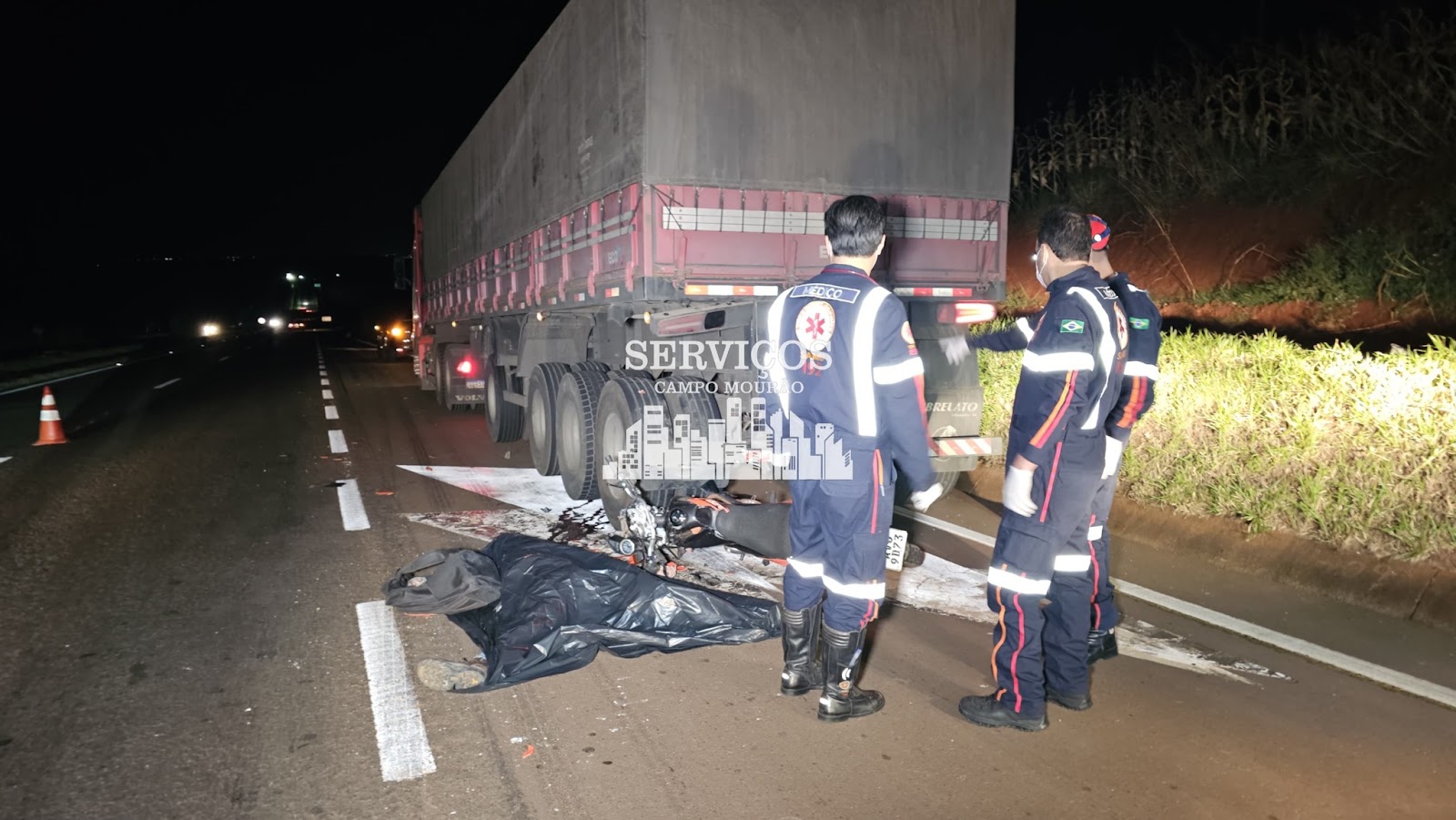 Motociclista morre em grave acidente na PR-317