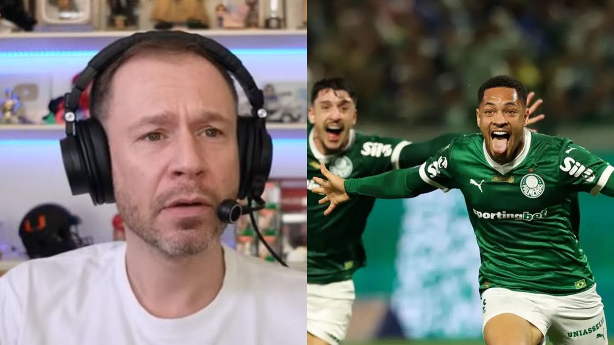 Crise no Palmeiras? Tiago Leifert sugere terapia para Vitor Roque após má fase