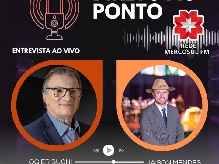 Laranjeiras: Prefeito Jaison Mendes participará do programa “Direto Ao Ponto” do apresentador Ogier Buchi em Curitiba