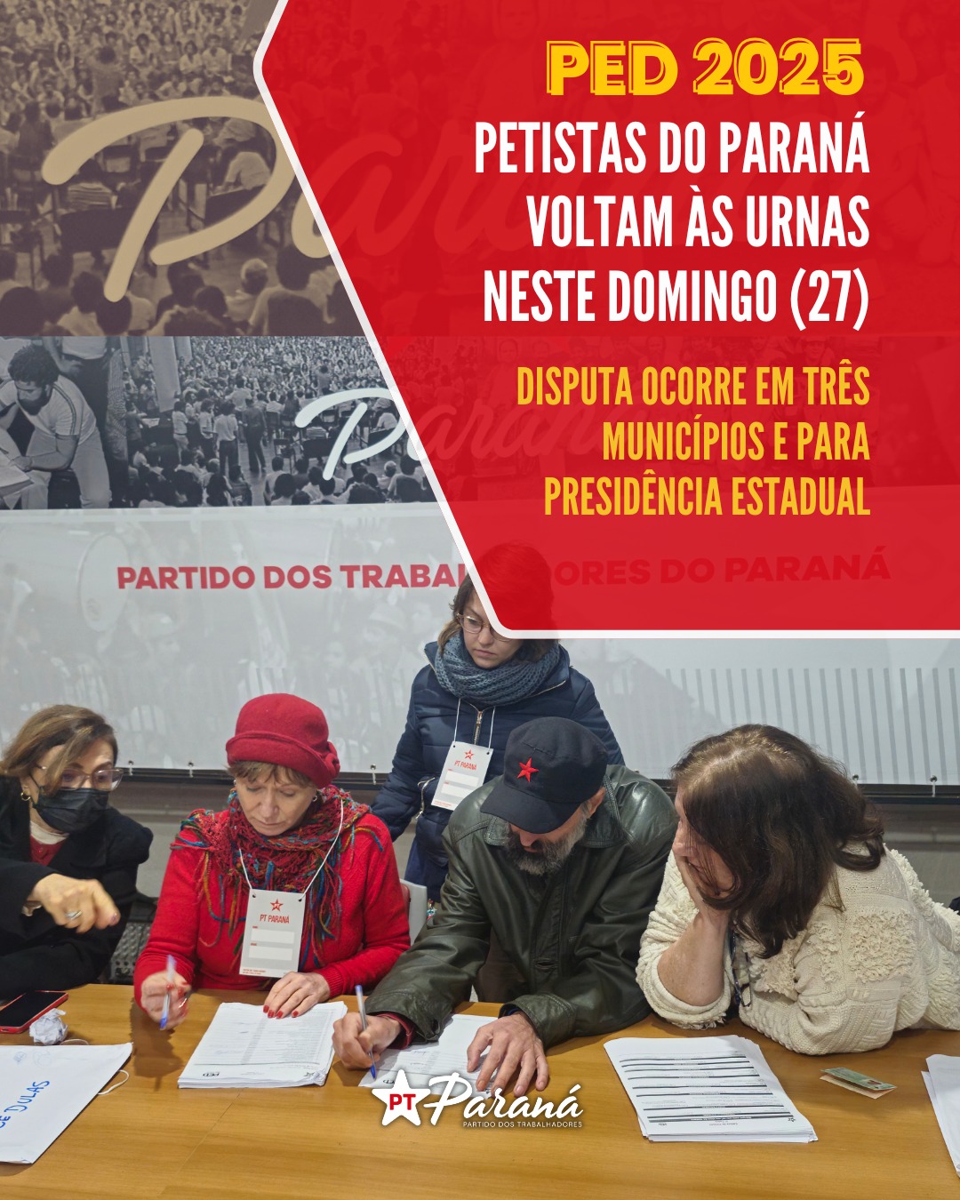 Segundo turno do PED, enfim, definirá lideranças do PT em Laranjeiras do Sul