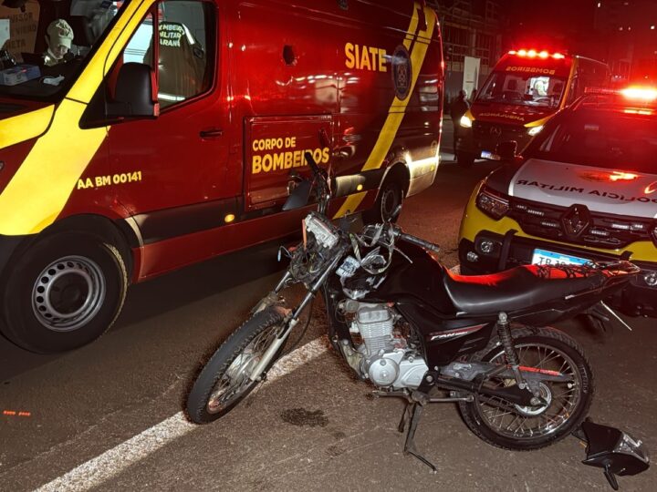 Acidente entre duas motocicletas deixa feridos em Cascavel