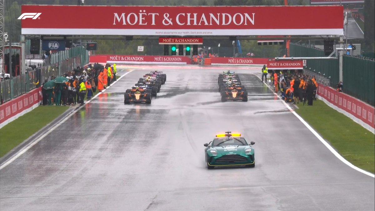 Chuva Torrencial Atrasa o Início do GP da Bélgica; Visibilidade Zero em Spa-Francorchamps