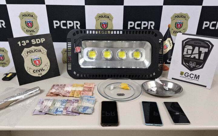 PCPR e GCM prendem três pessoas em flagrante pelo crime de tráfico de drogas em Ponta Grossa