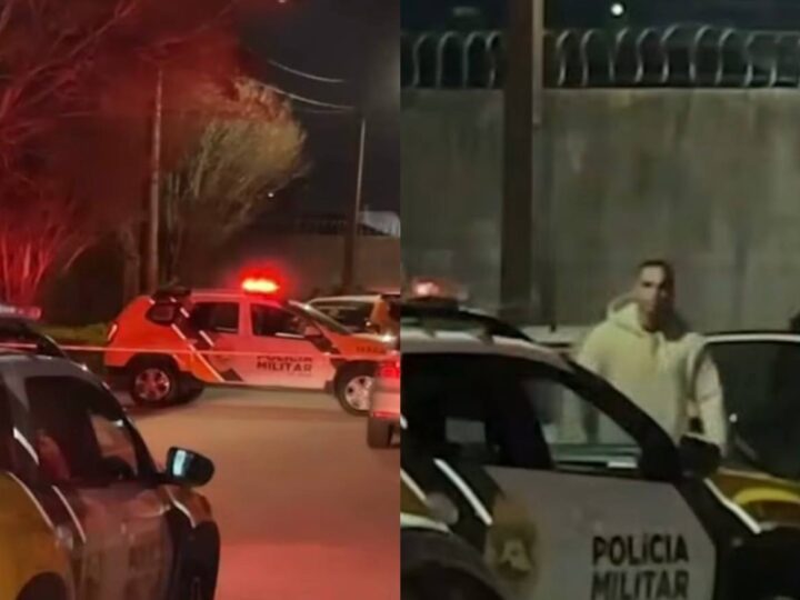 Três ladrões morrem em confronto com PMs a paisana após roubarem residência em Curitiba