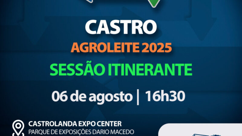 Agroleite Sedia Sessão Especial da Assembleia Legislativa do Paraná em Castro
