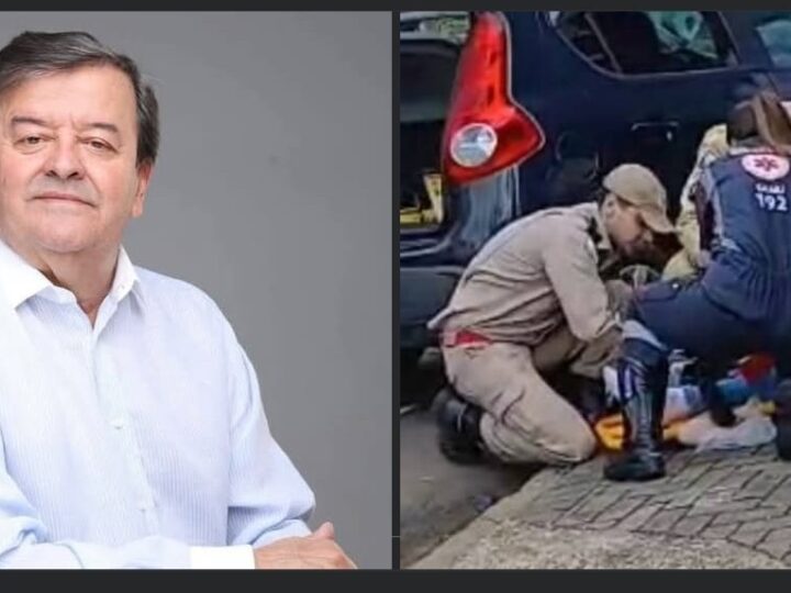 Médico sofre grave acidente de moto no centro de Guarapuava